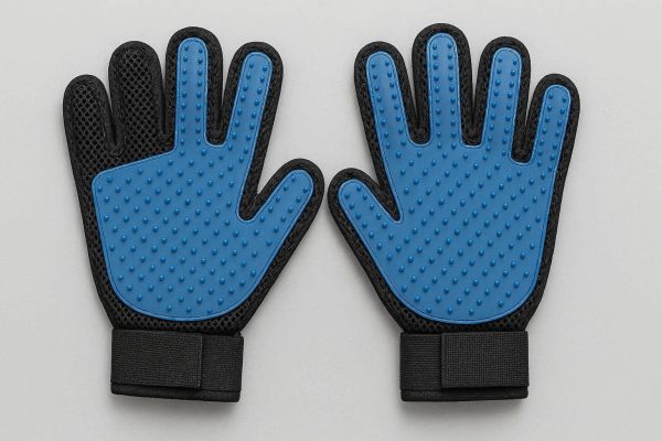 Breathable Mesh Pet Deshedding Glove Set With Left And Right Hand For Faster Full Body Care