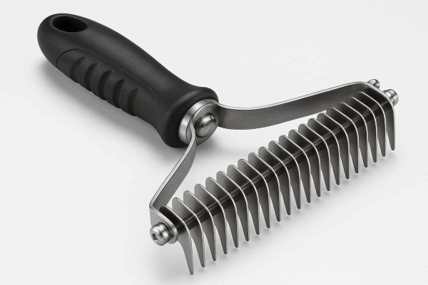Professional Stainless Steel Undercoat Rake For Large Dogs With Dense Fur To Reduce Heavy Shedding