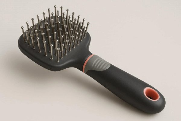Rotating Pin Pet Comb For Long Haired Cats And Dogs To Detangle Stubborn Mats Without Pulling