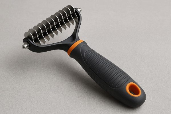 Heavy Duty Dematting Tool For Large Dogs With Sharp Inner Blades To Cut Through Tough Mats Safely