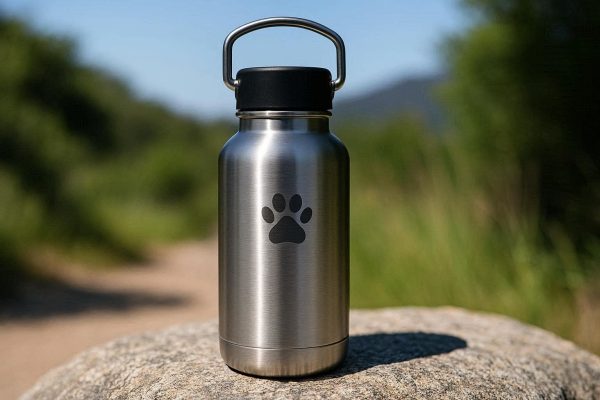 Stainless Steel Insulated Pet Water Bottle For Keeping Water Cold During Hot Summer Adventures