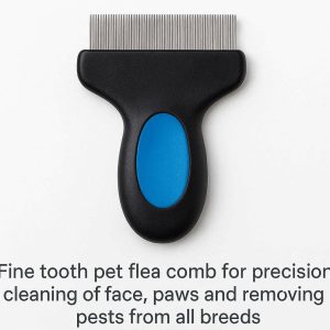 25 Fine Tooth Pet Flea Comb For Precision Cleaning Of Face Paws And Removing Pests From All Breeds