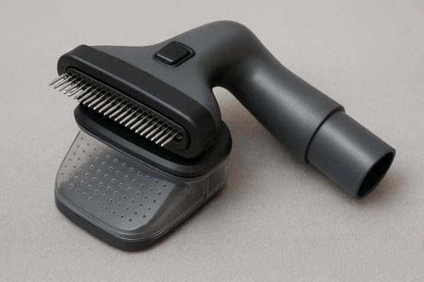 Electric Pet Vacuum Grooming Brush Attachment For Mess Free Deshedding Compatible With Most Vacuums